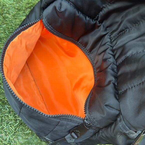 Pajar Twill Dome Quilted Puff Backpack Black Neutral Laptop Pocket Luggage Strap - Picture 13 of 13